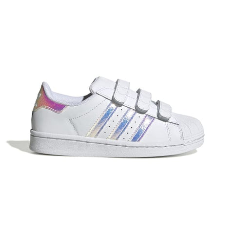 ADIDAS SUPERSTAR SHOES - WHITE/SILVER - FV3655