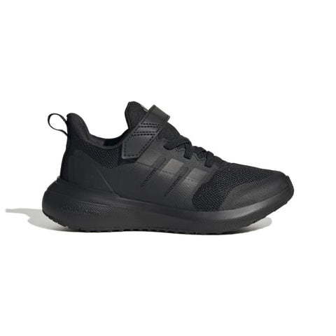 Adidas FortaRun 2.0 Cloudfoam Elastic Lace Top Strap Shoes - Black