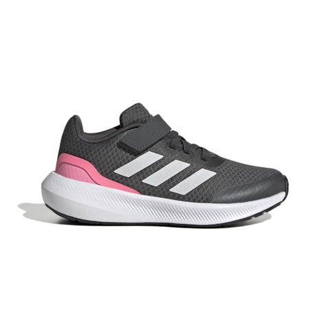 Adidas RunFalcon 3.0 Elastic Lace Top Strap Shoes - Black/Pink