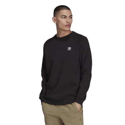 Adidas Adicolor Essentials Trefoil Crewneck Sweatshirt - Black